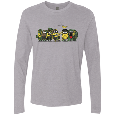 T-Shirts Heather Grey / Small Meat Grinder Platoon Men's Premium Long Sleeve