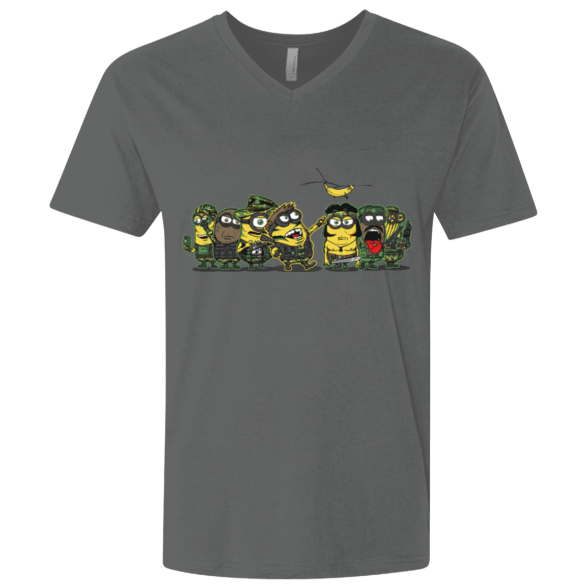 T-Shirts Heavy Metal / X-Small Meat Grinder Platoon Men's Premium V-Neck