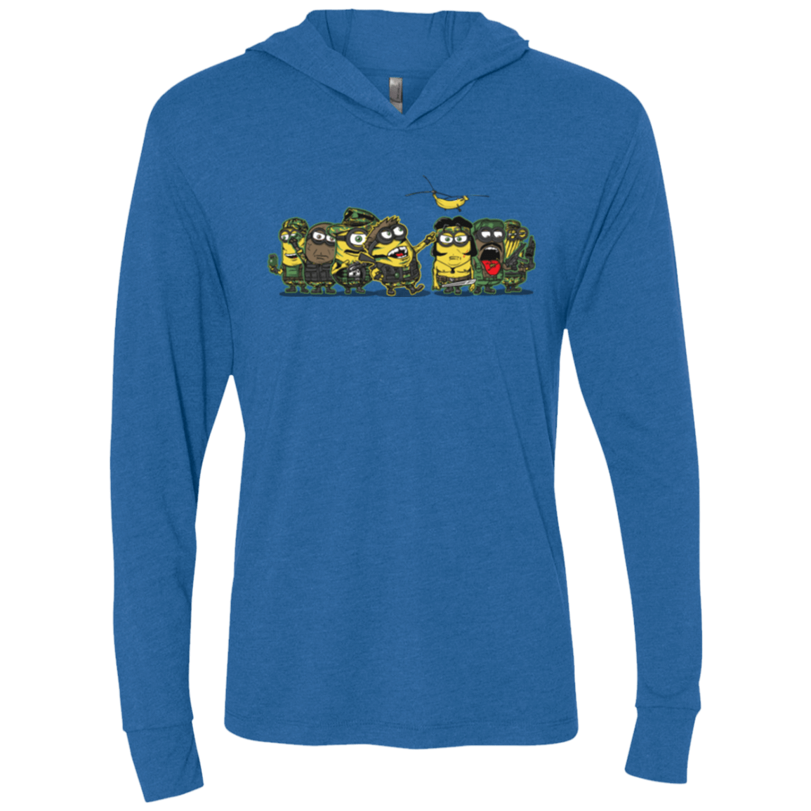 T-Shirts Vintage Royal / X-Small Meat Grinder Platoon Triblend Long Sleeve Hoodie Tee