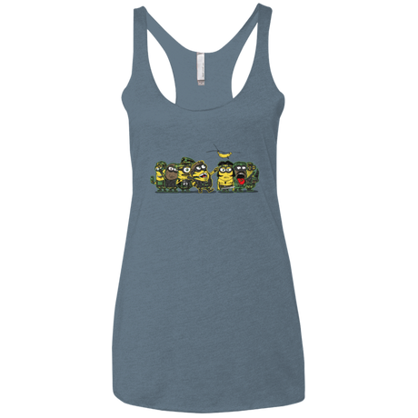 T-Shirts Indigo / X-Small Meat Grinder Platoon Women's Triblend Racerback Tank