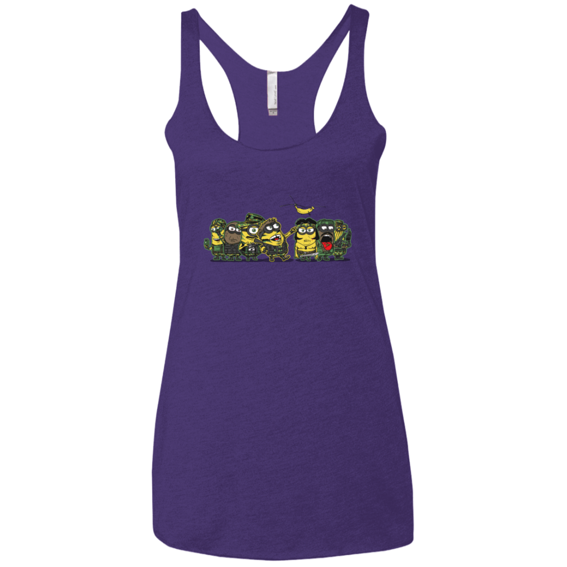 T-Shirts Purple Rush / X-Small Meat Grinder Platoon Women's Triblend Racerback Tank