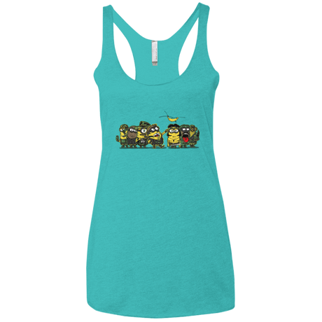 T-Shirts Tahiti Blue / X-Small Meat Grinder Platoon Women's Triblend Racerback Tank