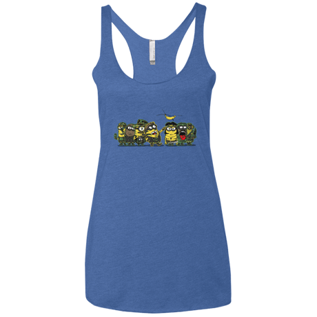 T-Shirts Vintage Royal / X-Small Meat Grinder Platoon Women's Triblend Racerback Tank