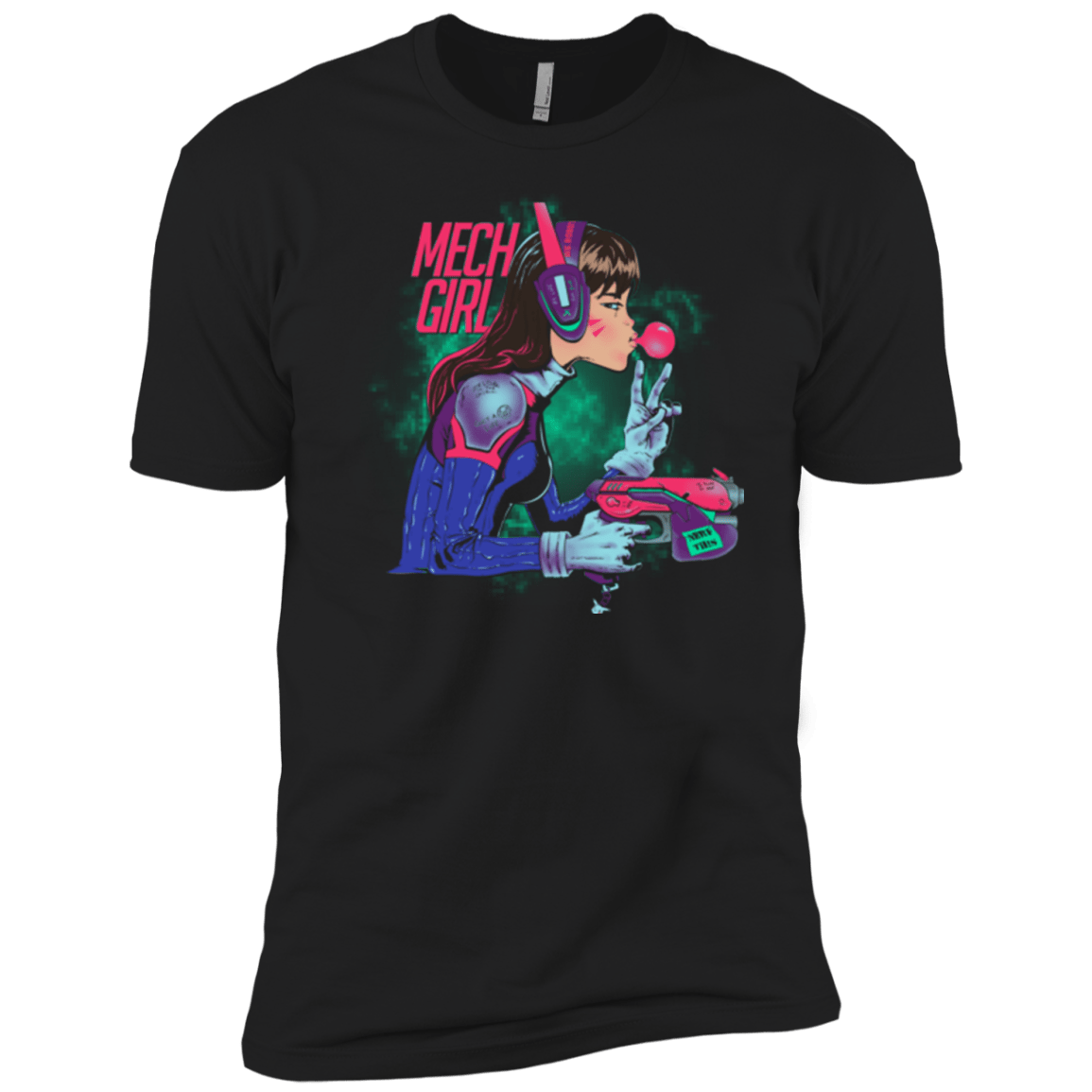 T-Shirts Black / YXS Mech Girl Boys Premium T-Shirt