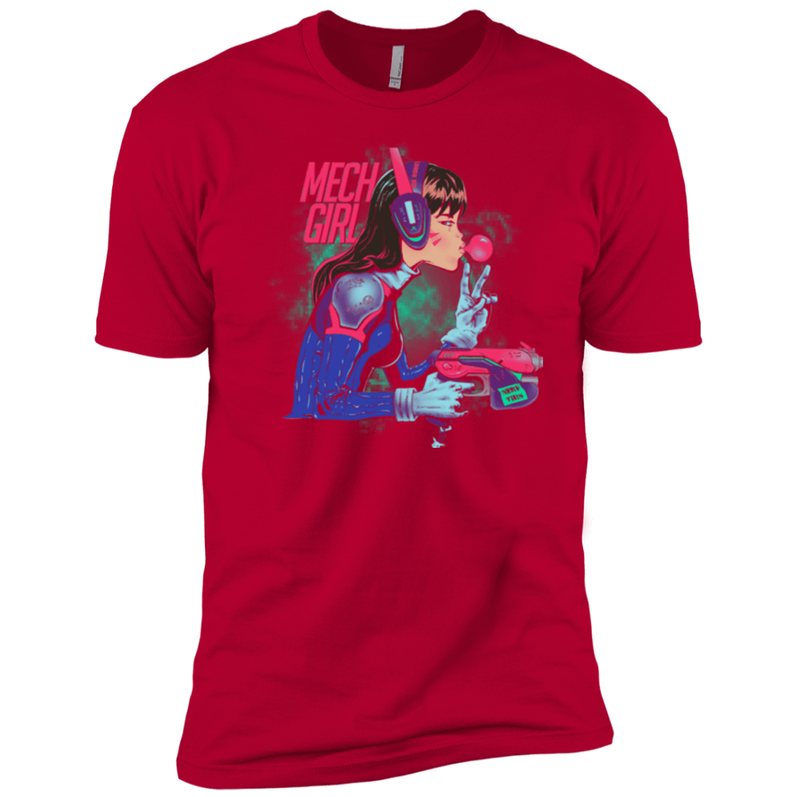 T-Shirts Red / YXS Mech Girl Boys Premium T-Shirt