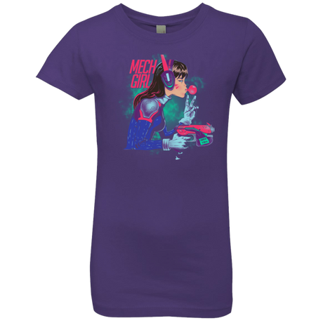 T-Shirts Purple Rush / YXS Mech Girl Girls Premium T-Shirt