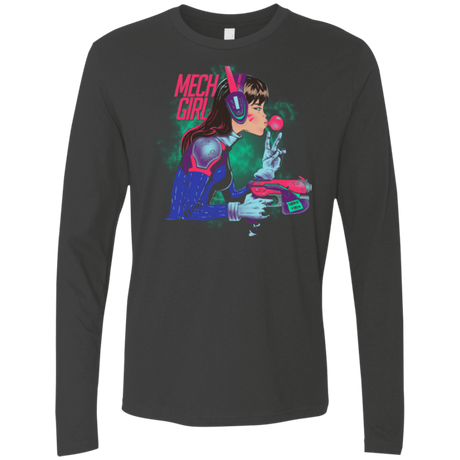 T-Shirts Heavy Metal / Small Mech Girl Men's Premium Long Sleeve