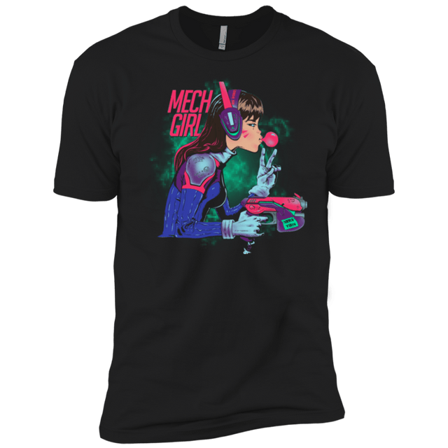 T-Shirts Black / X-Small Mech Girl Men's Premium T-Shirt