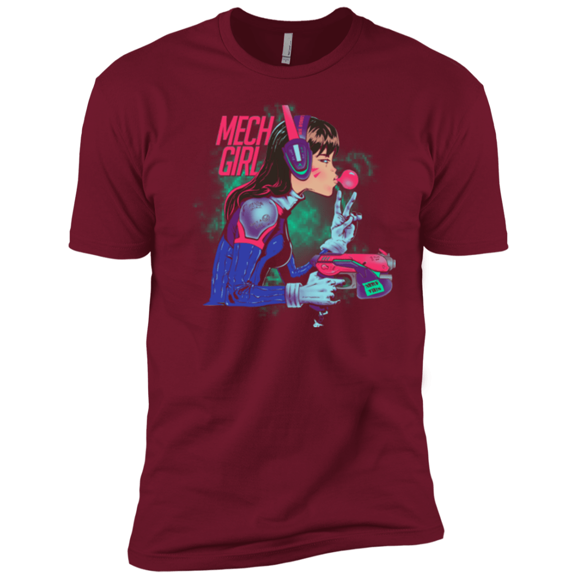 T-Shirts Cardinal / X-Small Mech Girl Men's Premium T-Shirt