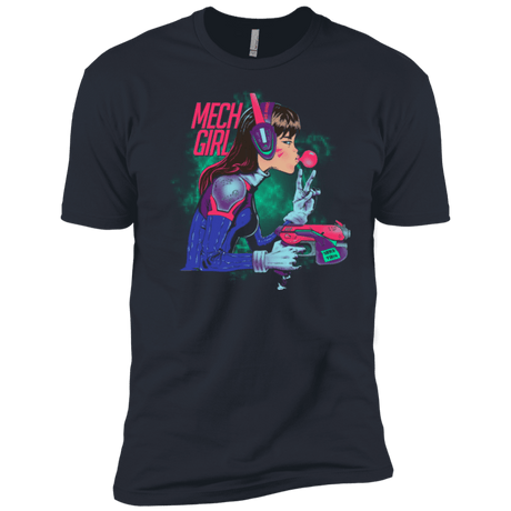 T-Shirts Indigo / X-Small Mech Girl Men's Premium T-Shirt