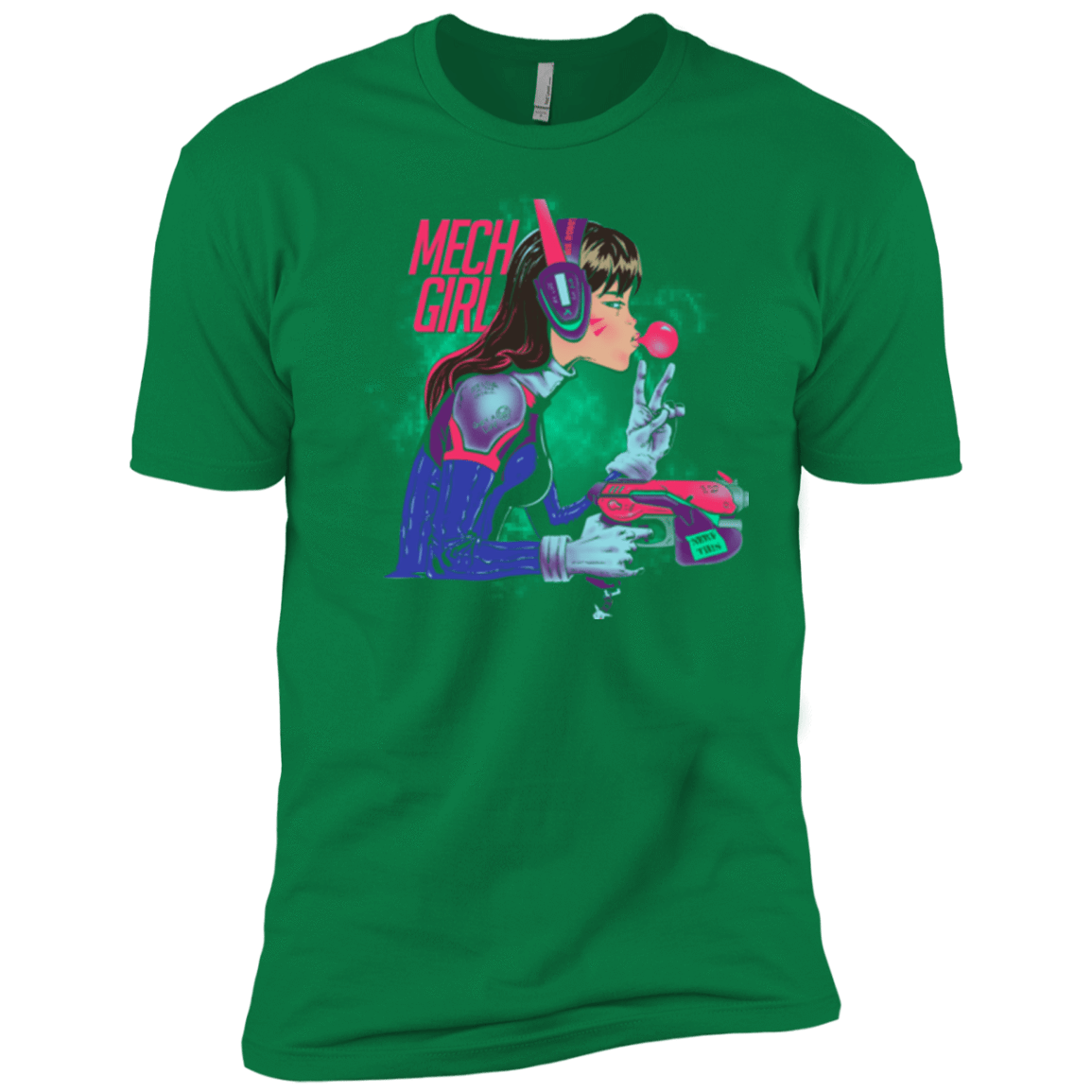 T-Shirts Kelly Green / X-Small Mech Girl Men's Premium T-Shirt