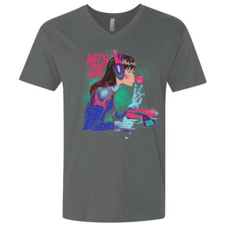T-Shirts Heavy Metal / X-Small Mech Girl Men's Premium V-Neck