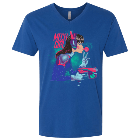 T-Shirts Royal / X-Small Mech Girl Men's Premium V-Neck