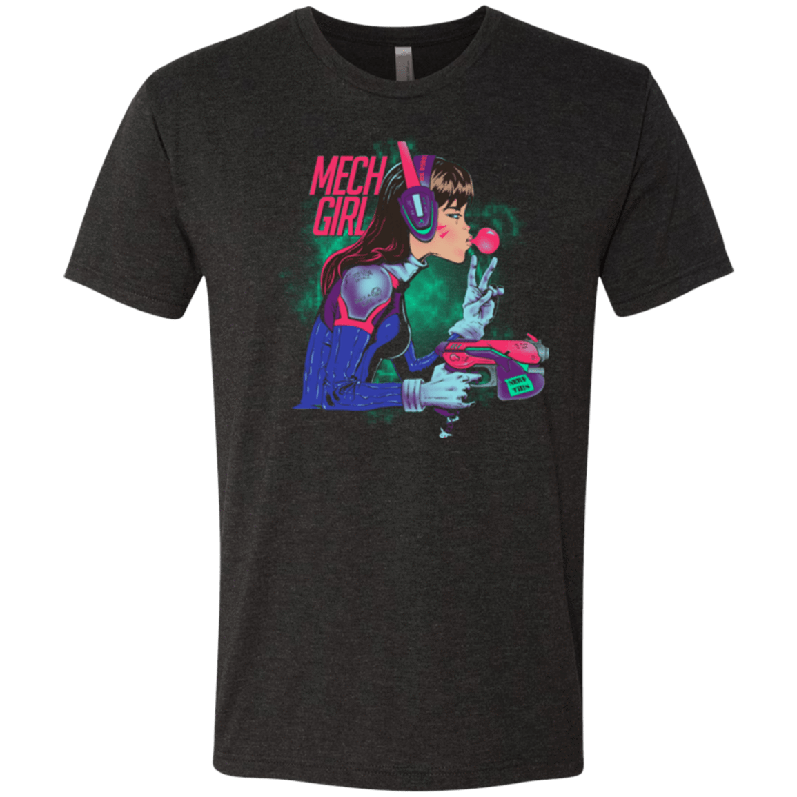 T-Shirts Vintage Black / Small Mech Girl Men's Triblend T-Shirt