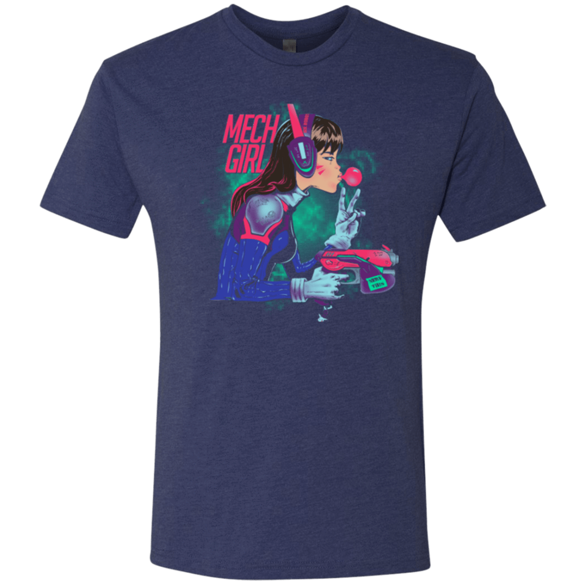 T-Shirts Vintage Navy / Small Mech Girl Men's Triblend T-Shirt