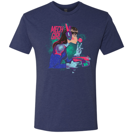 T-Shirts Vintage Navy / Small Mech Girl Men's Triblend T-Shirt
