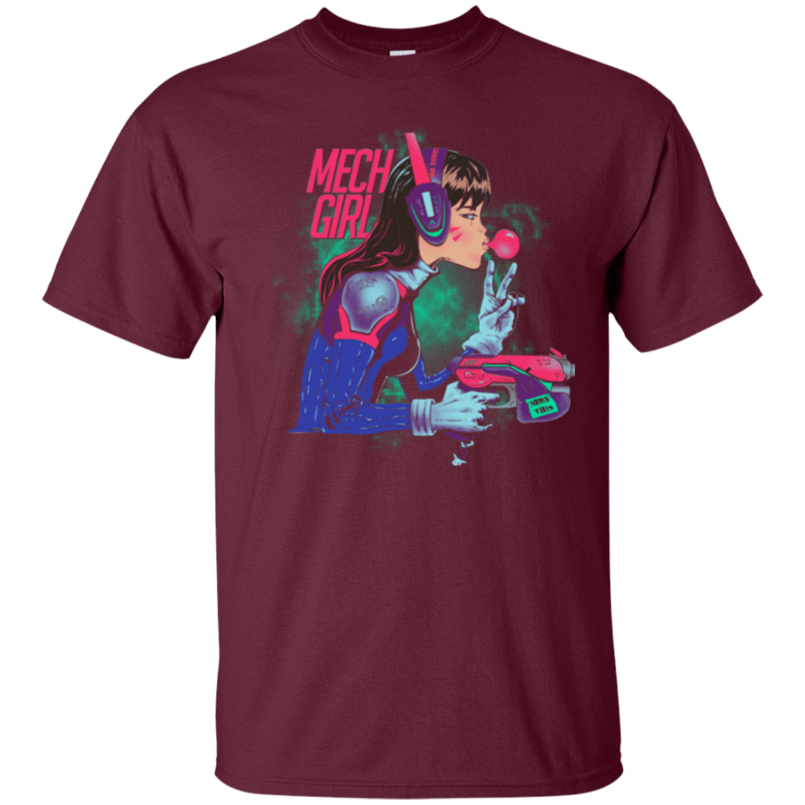 T-Shirts Maroon / Small Mech Girl T-Shirt