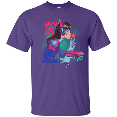 T-Shirts Purple / Small Mech Girl T-Shirt