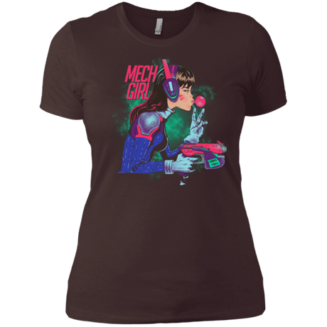 T-Shirts Dark Chocolate / X-Small Mech Girl Women's Premium T-Shirt