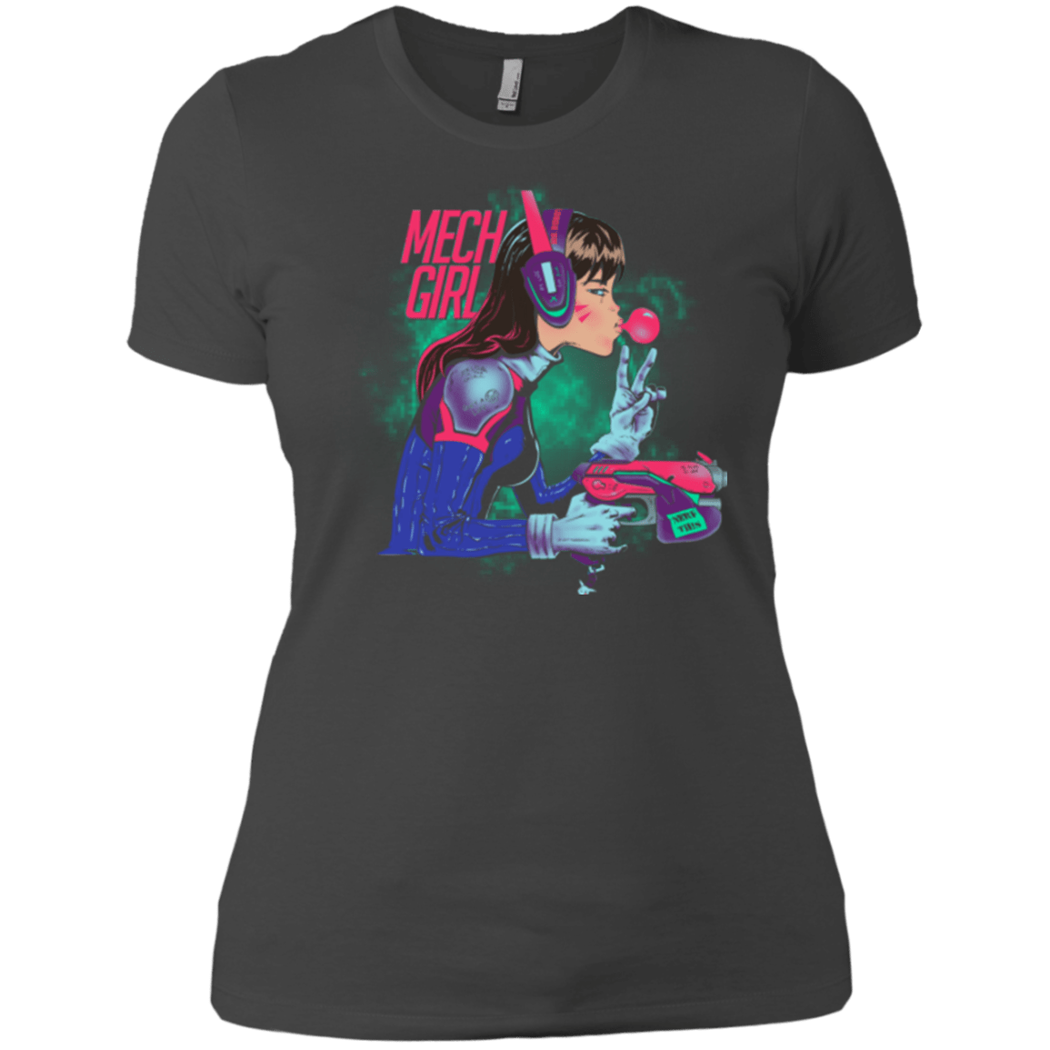 T-Shirts Heavy Metal / X-Small Mech Girl Women's Premium T-Shirt