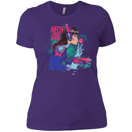 T-Shirts Purple / X-Small Mech Girl Women's Premium T-Shirt