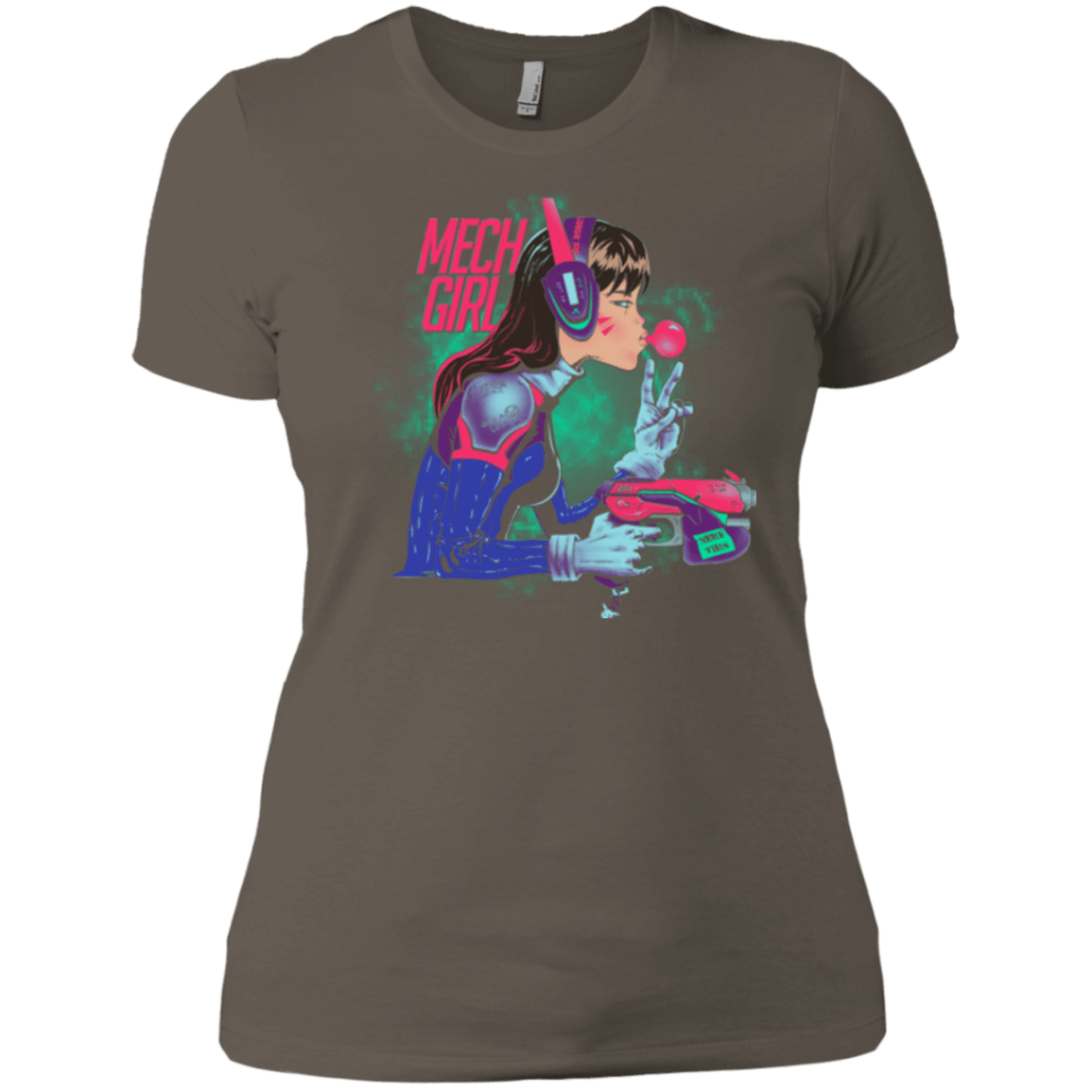 T-Shirts Warm Grey / X-Small Mech Girl Women's Premium T-Shirt