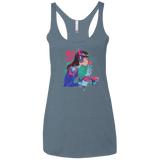 T-Shirts Indigo / X-Small Mech Girl Women's Triblend Racerback Tank