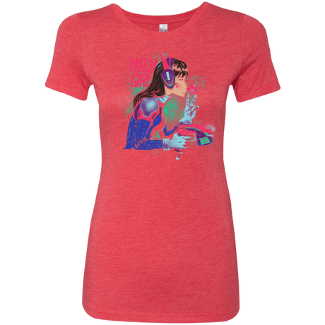 T-Shirts Vintage Red / Small Mech Girl Women's Triblend T-Shirt