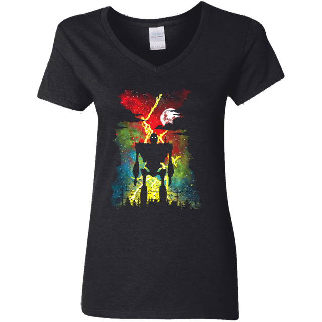 T-Shirts Black / S Mechanical Friend Women's V-Neck T-Shirt