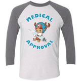 T-Shirts Heather White/Premium Heather / X-Small Medical approval Triblend 3/4 Sleeve