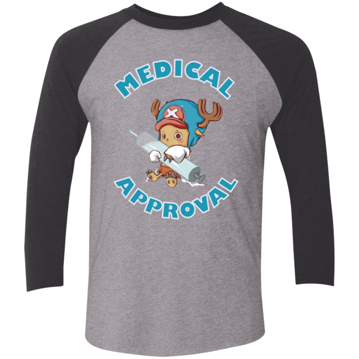 T-Shirts Premium Heather/ Vintage Black / X-Small Medical approval Triblend 3/4 Sleeve