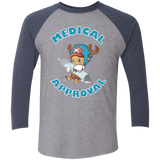 T-Shirts Premium Heather/ Vintage Navy / X-Small Medical approval Triblend 3/4 Sleeve