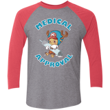 T-Shirts Premium Heather/ Vintage Red / X-Small Medical approval Triblend 3/4 Sleeve