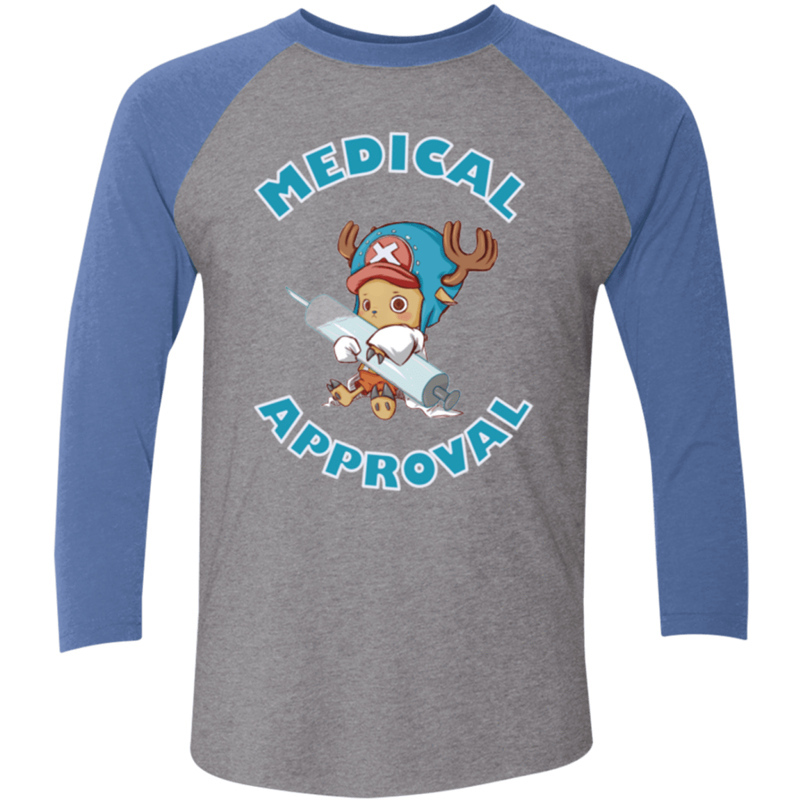 T-Shirts Premium Heather/ Vintage Royal / X-Small Medical approval Triblend 3/4 Sleeve
