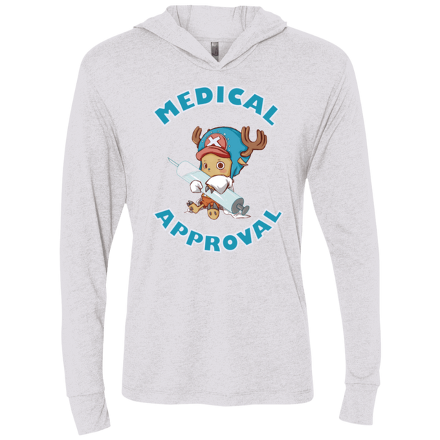 T-Shirts Heather White / X-Small Medical approval Triblend Long Sleeve Hoodie Tee