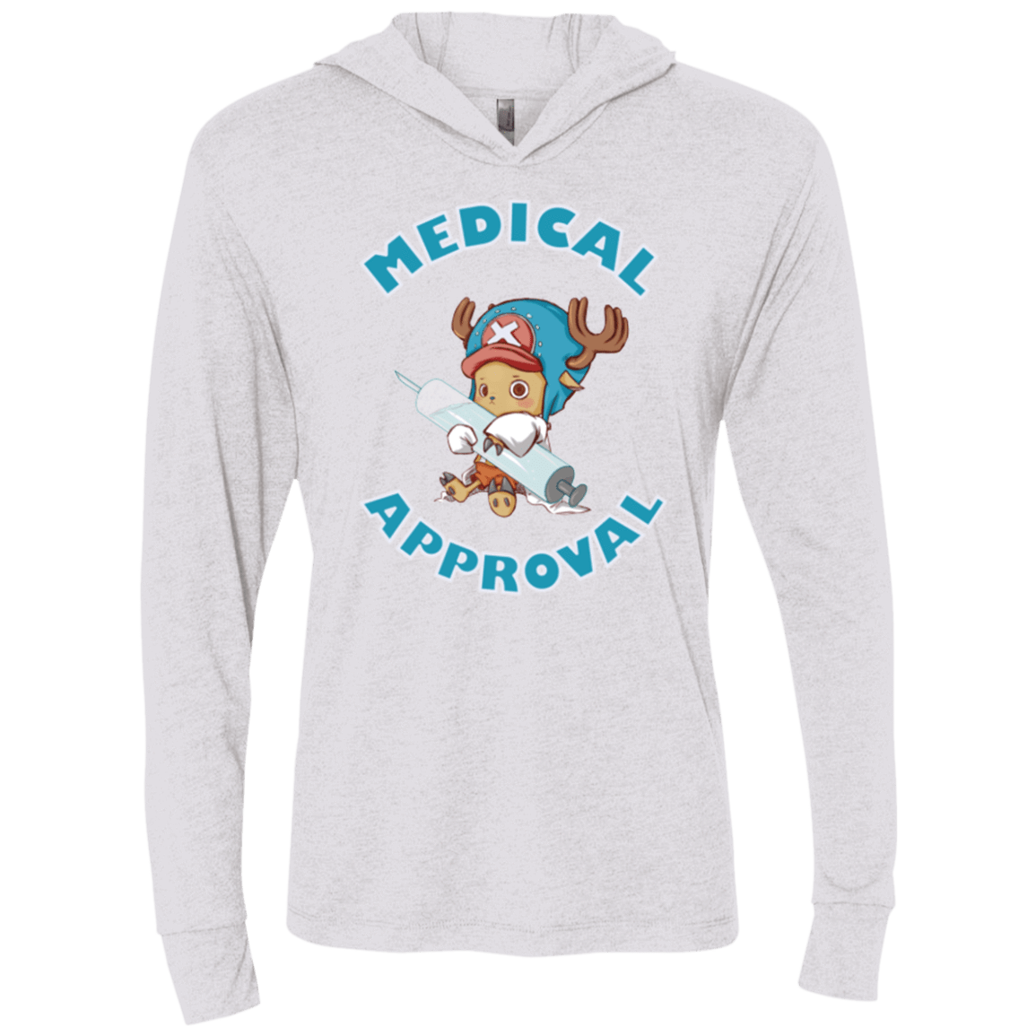 T-Shirts Heather White / X-Small Medical approval Triblend Long Sleeve Hoodie Tee