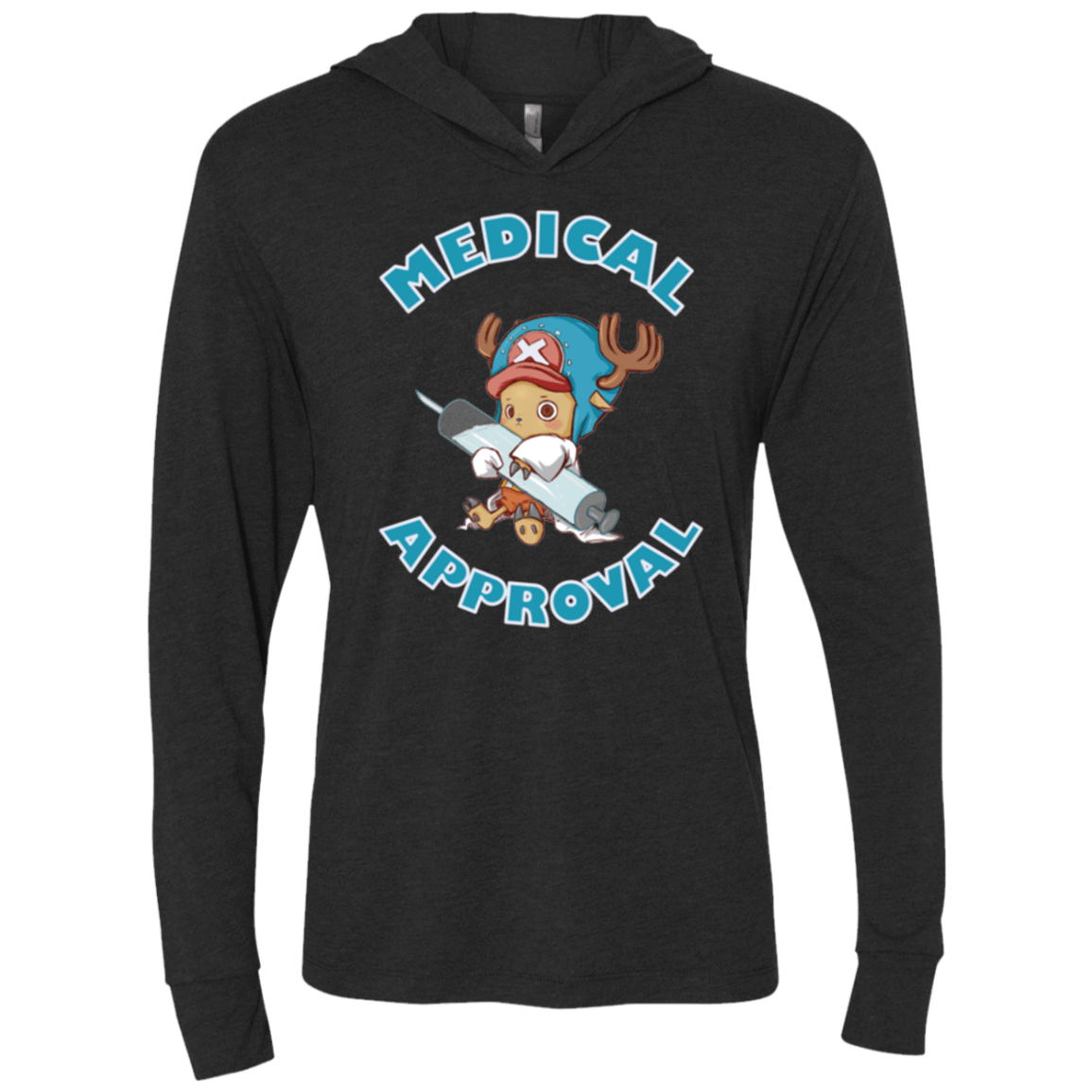 T-Shirts Vintage Black / X-Small Medical approval Triblend Long Sleeve Hoodie Tee