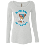 T-Shirts Heather White / Small Medical approval Women's Triblend Long Sleeve Shirt