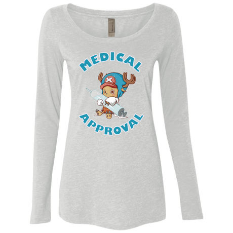 T-Shirts Heather White / Small Medical approval Women's Triblend Long Sleeve Shirt