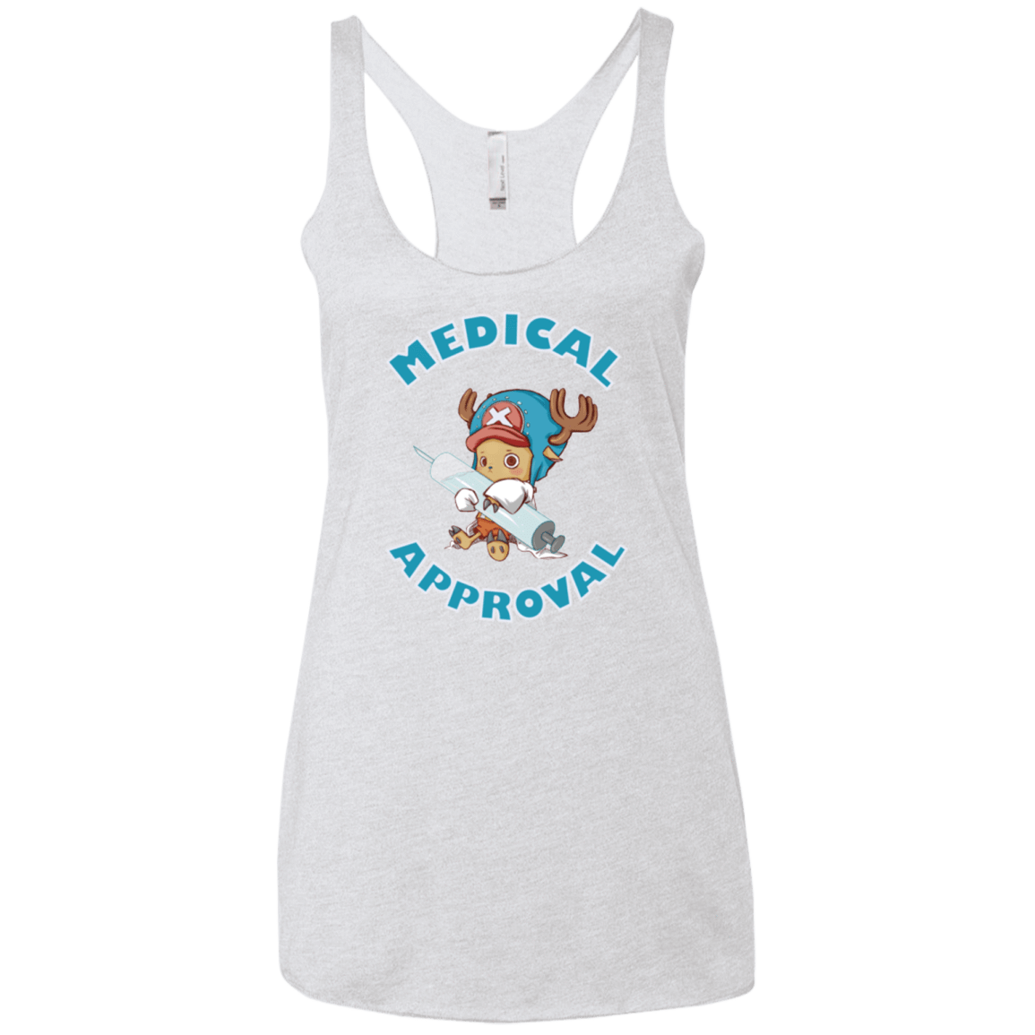 T-Shirts Heather White / X-Small Medical approval Women's Triblend Racerback Tank