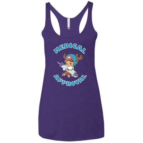 T-Shirts Purple / X-Small Medical approval Women's Triblend Racerback Tank