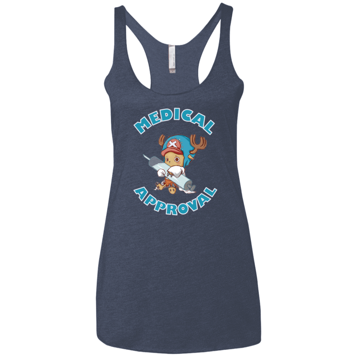 T-Shirts Vintage Navy / X-Small Medical approval Women's Triblend Racerback Tank