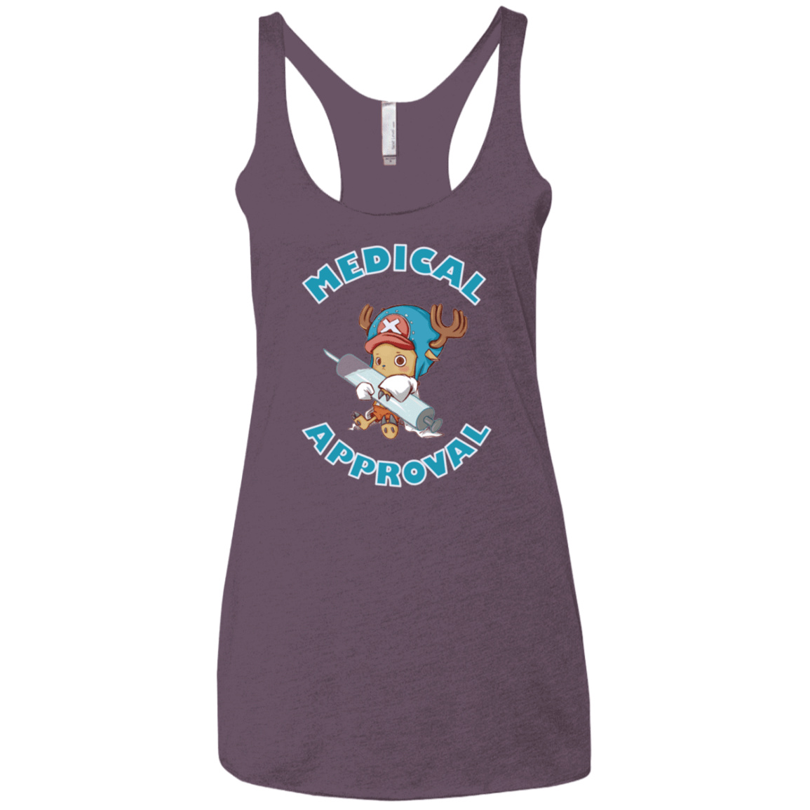 T-Shirts Vintage Purple / X-Small Medical approval Women's Triblend Racerback Tank