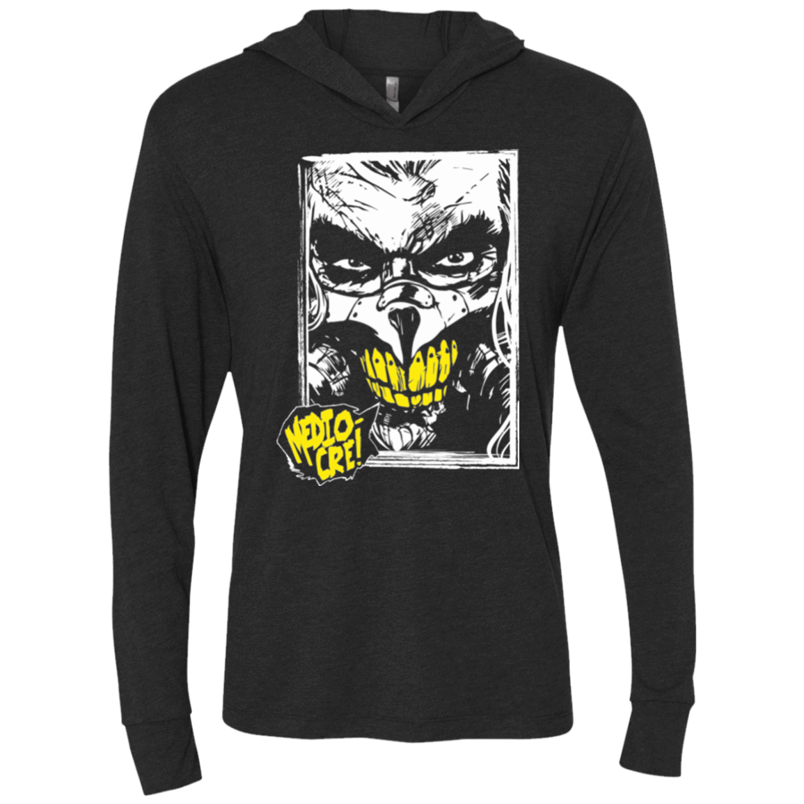 T-Shirts Vintage Black / X-Small Mediocre II Triblend Long Sleeve Hoodie Tee