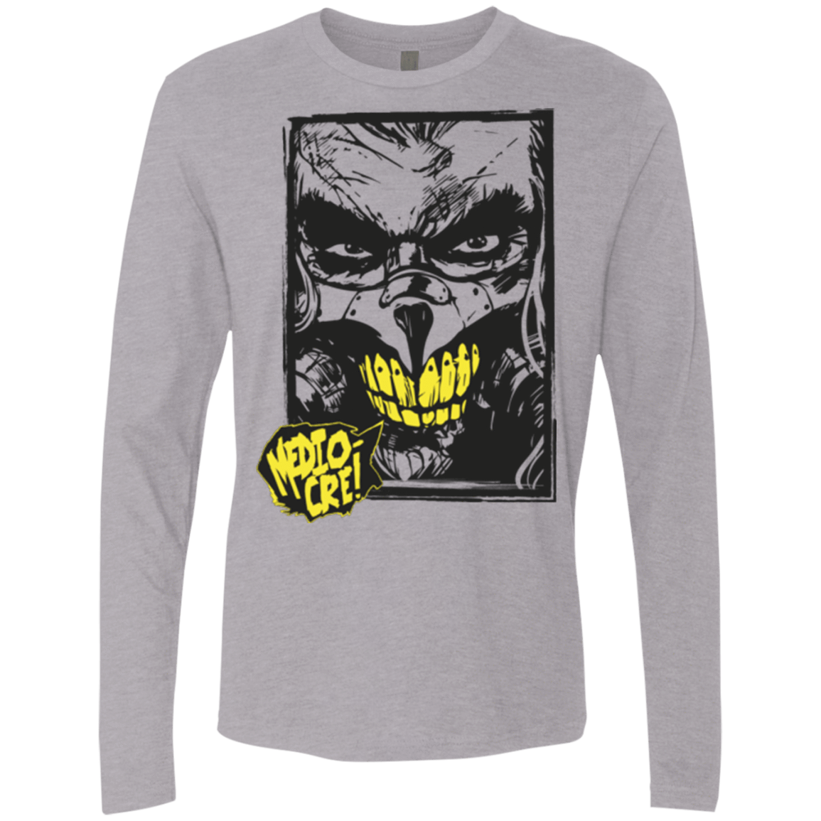 T-Shirts Heather Grey / Small Mediocre Men's Premium Long Sleeve