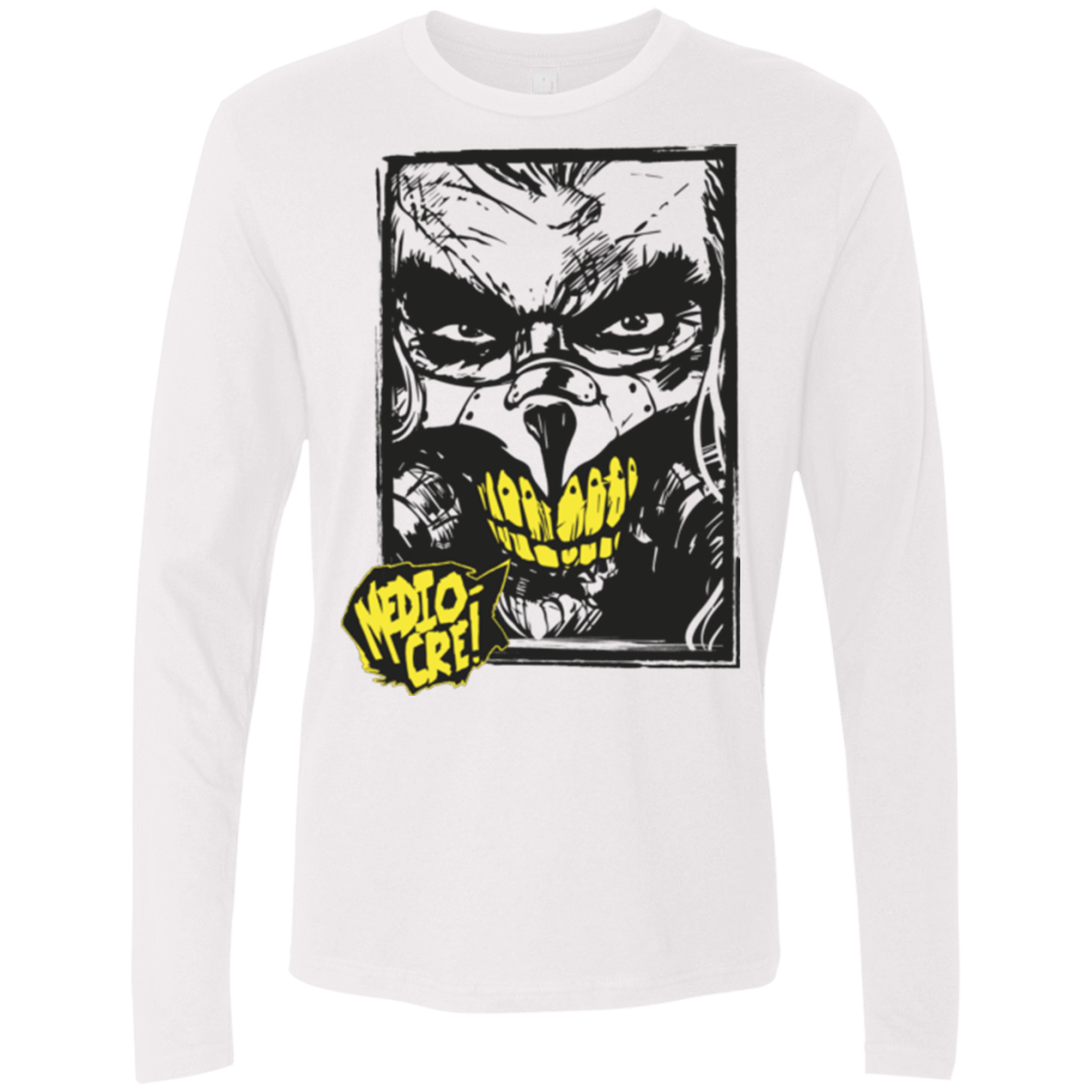 T-Shirts White / Small Mediocre Men's Premium Long Sleeve