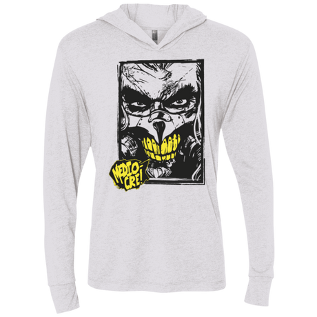 T-Shirts Heather White / X-Small Mediocre Triblend Long Sleeve Hoodie Tee