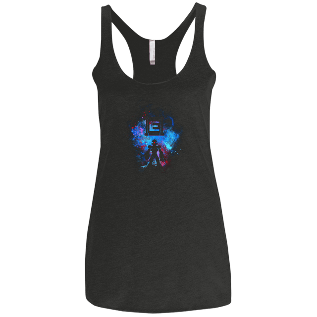 T-Shirts Vintage Black / X-Small MEGA ART Women's Triblend Racerback Tank