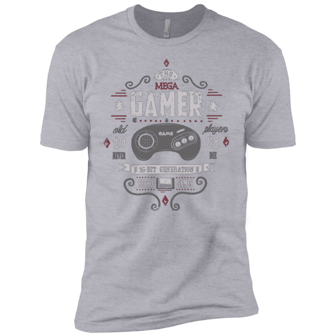 T-Shirts Heather Grey / YXS Mega Gamer Boys Premium T-Shirt