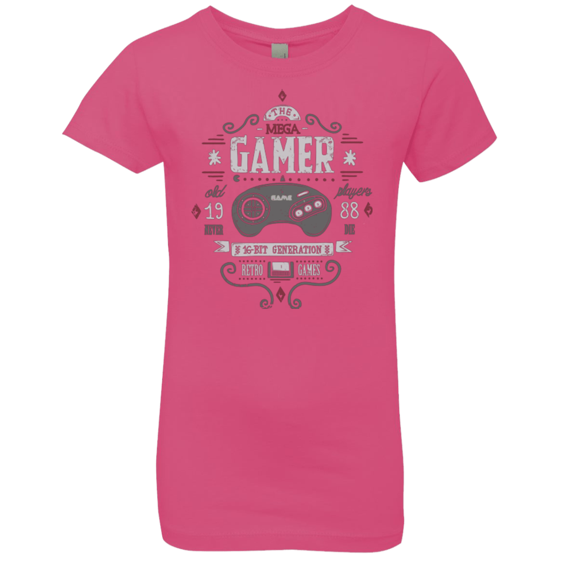 T-Shirts Hot Pink / YXS Mega Gamer Girls Premium T-Shirt